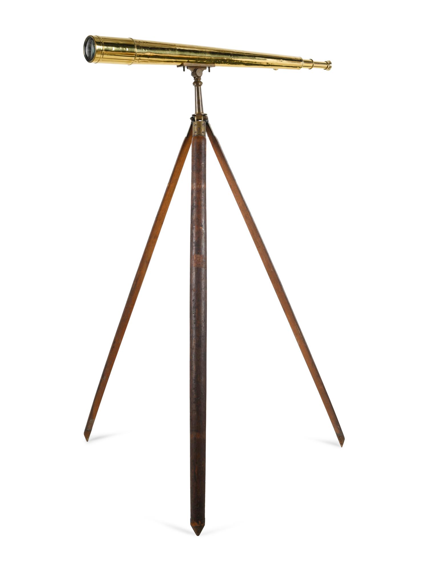 A Broadhurst, Clarkson & Co. Brass Telescope