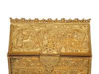 A Continental Bronze Table Casket