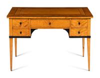 A Biedermeier Maple Desk