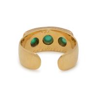 MARIO BUCCELLATI, YELLOW GOLD AND EMERALD RING