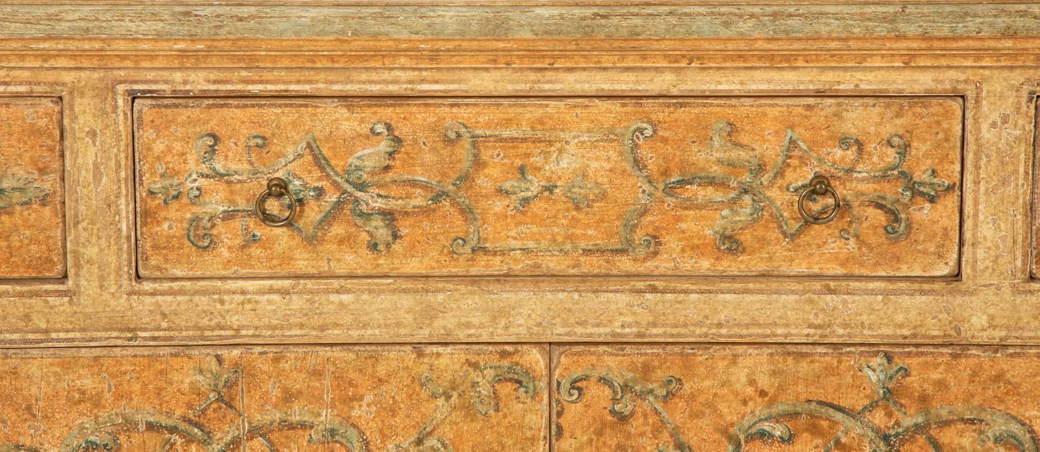 A Venetian Style Painted Side Cabinet