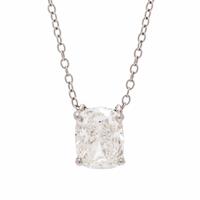 Diamond and Platinum Pendant Necklace