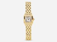 A Ladies 18K Yellow Gold Cartier Santos