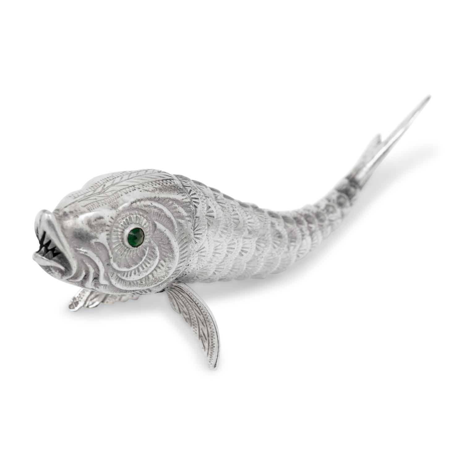 Five Silver Articulated Fish