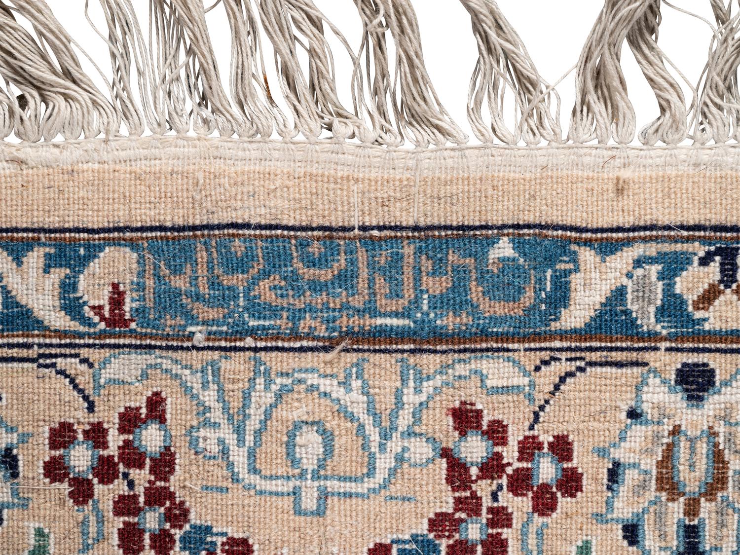 A Habibian Nain Silk and Wool Blend Rug