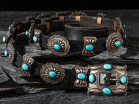 Sterling Silver and Turquoise Concha Belt