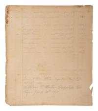 [ENSLAVEMENT & ABOLITION]. Four leaves from a ledger listing the Armistead and White family histories, incl. births of several enslaved individuals.