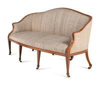 A George III Satinwood Four-Piece Seating Suite
