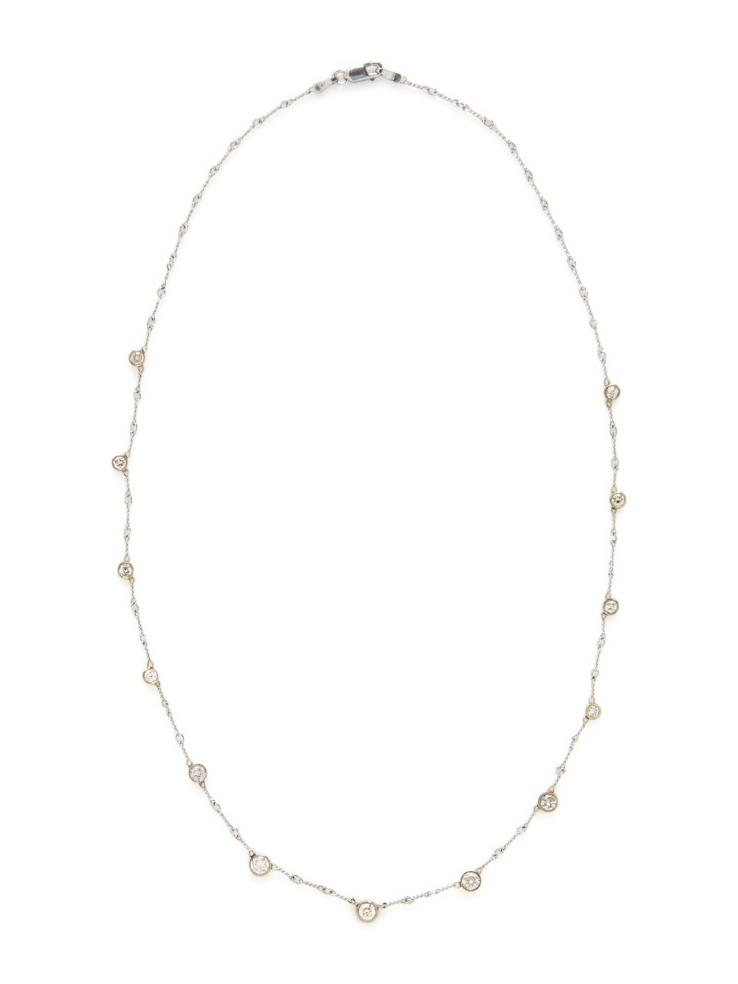 WHITE GOLD AND DIAMOND NECKLACE