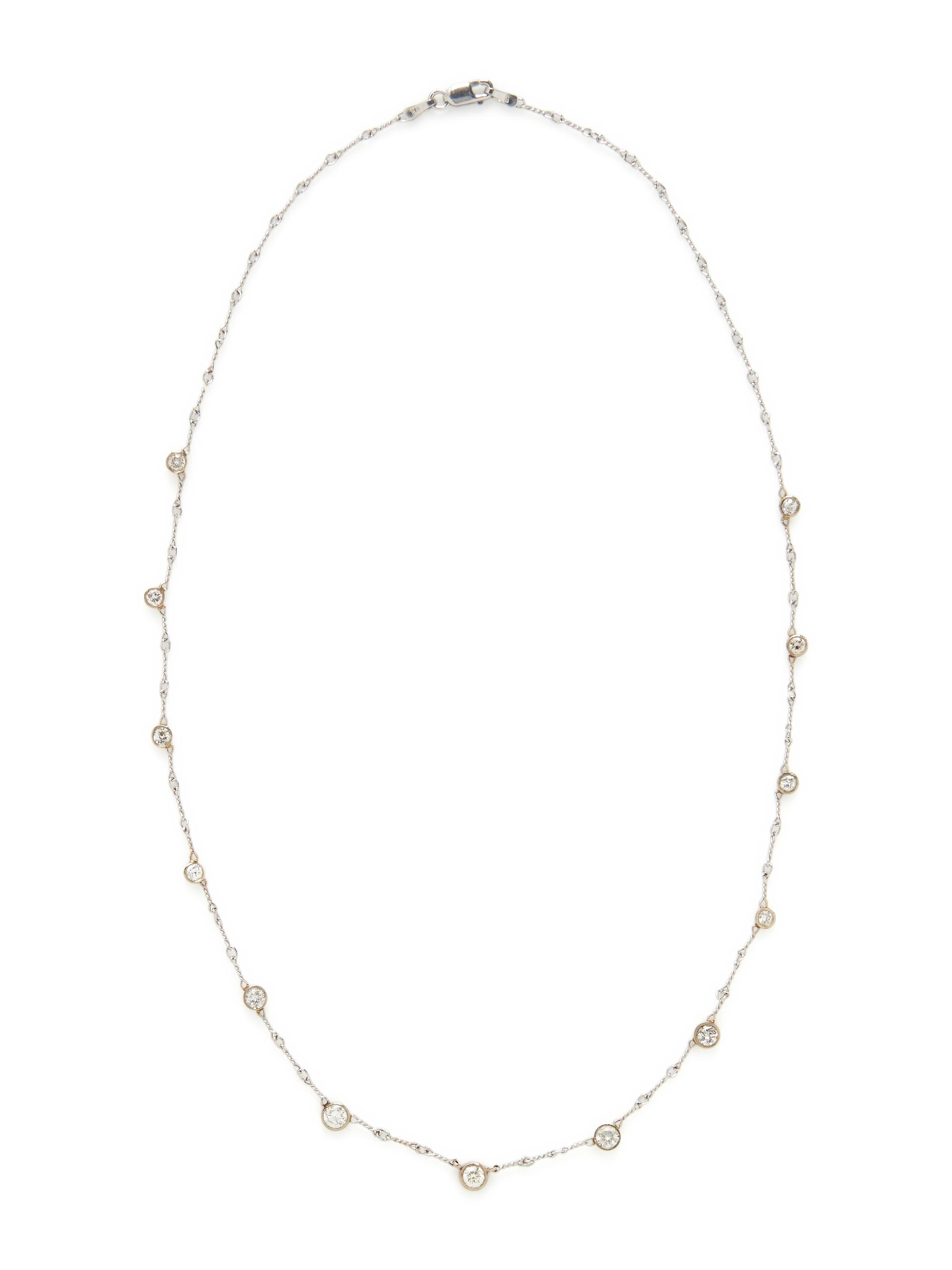 WHITE GOLD AND DIAMOND NECKLACE