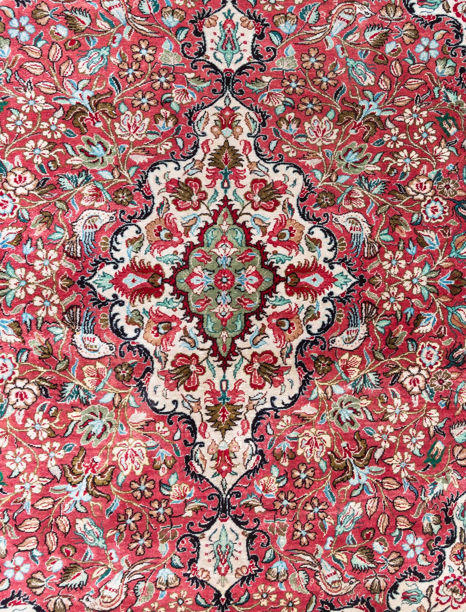 A Qum Silk Rug
