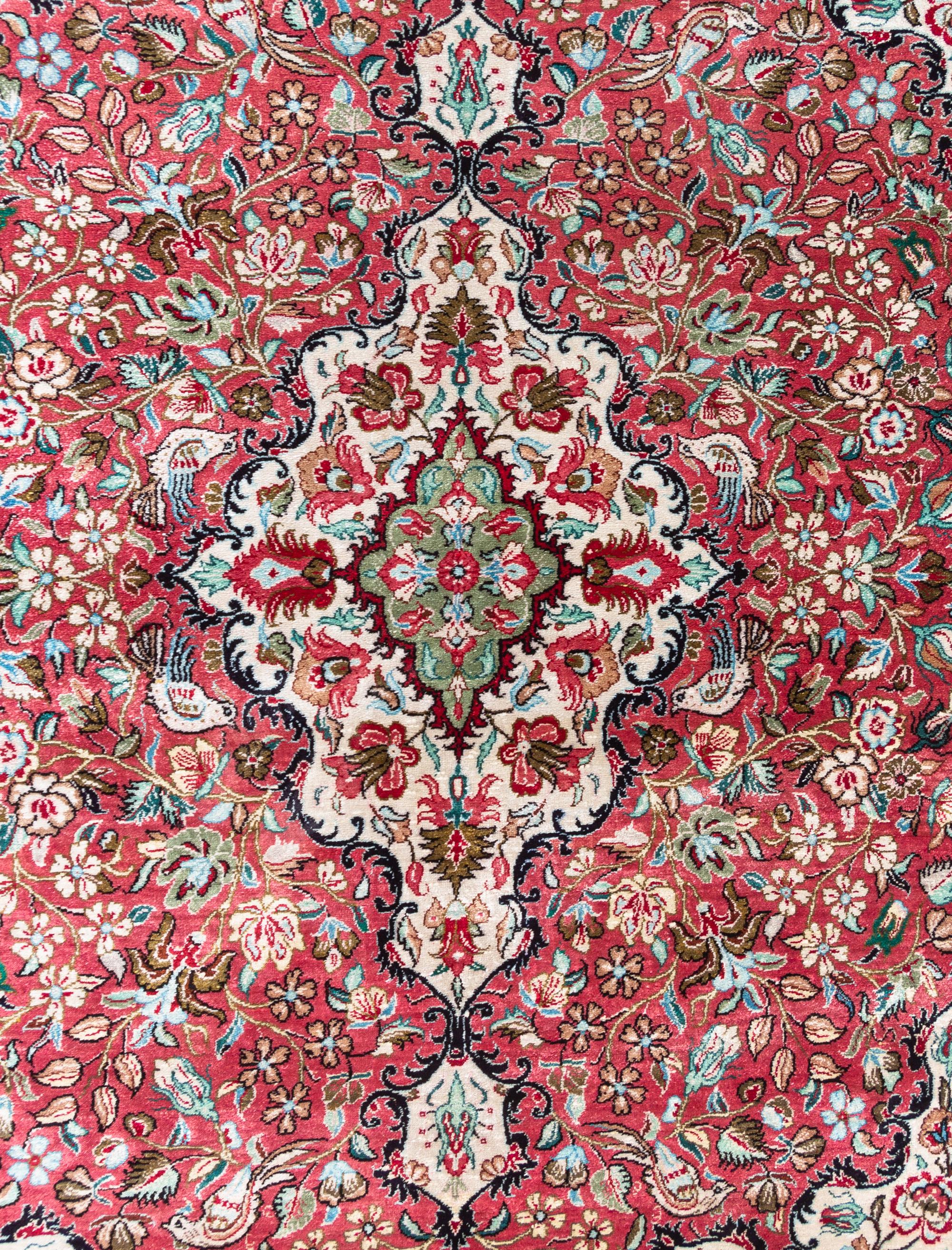 A Qum Silk Rug