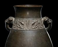 A Bronze Hu Vase