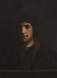 Dosso Dossi (Italian, born c. 1486-1542) — Portrait of a Man in a Black Beretta