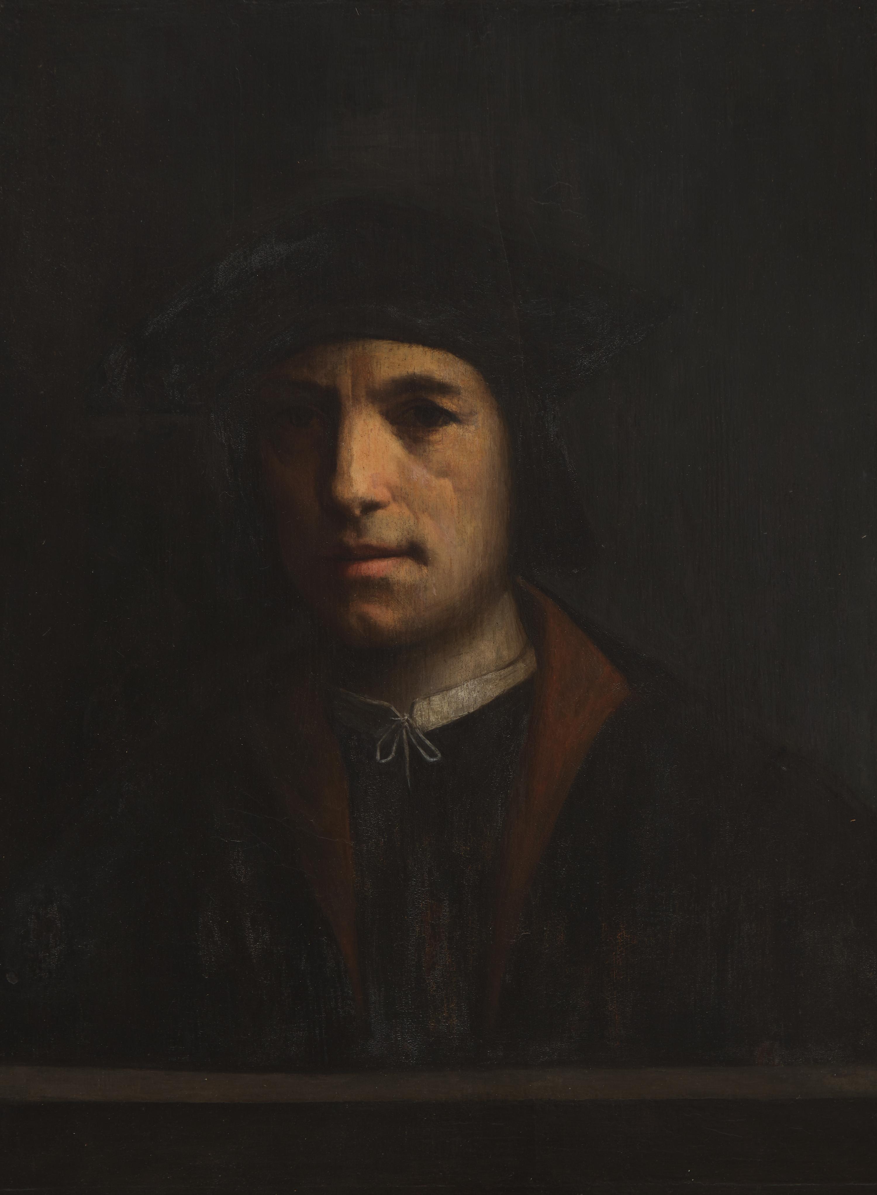 Dosso Dossi (Italian, born c. 1486-1542) — Portrait of a Man in a Black Beretta