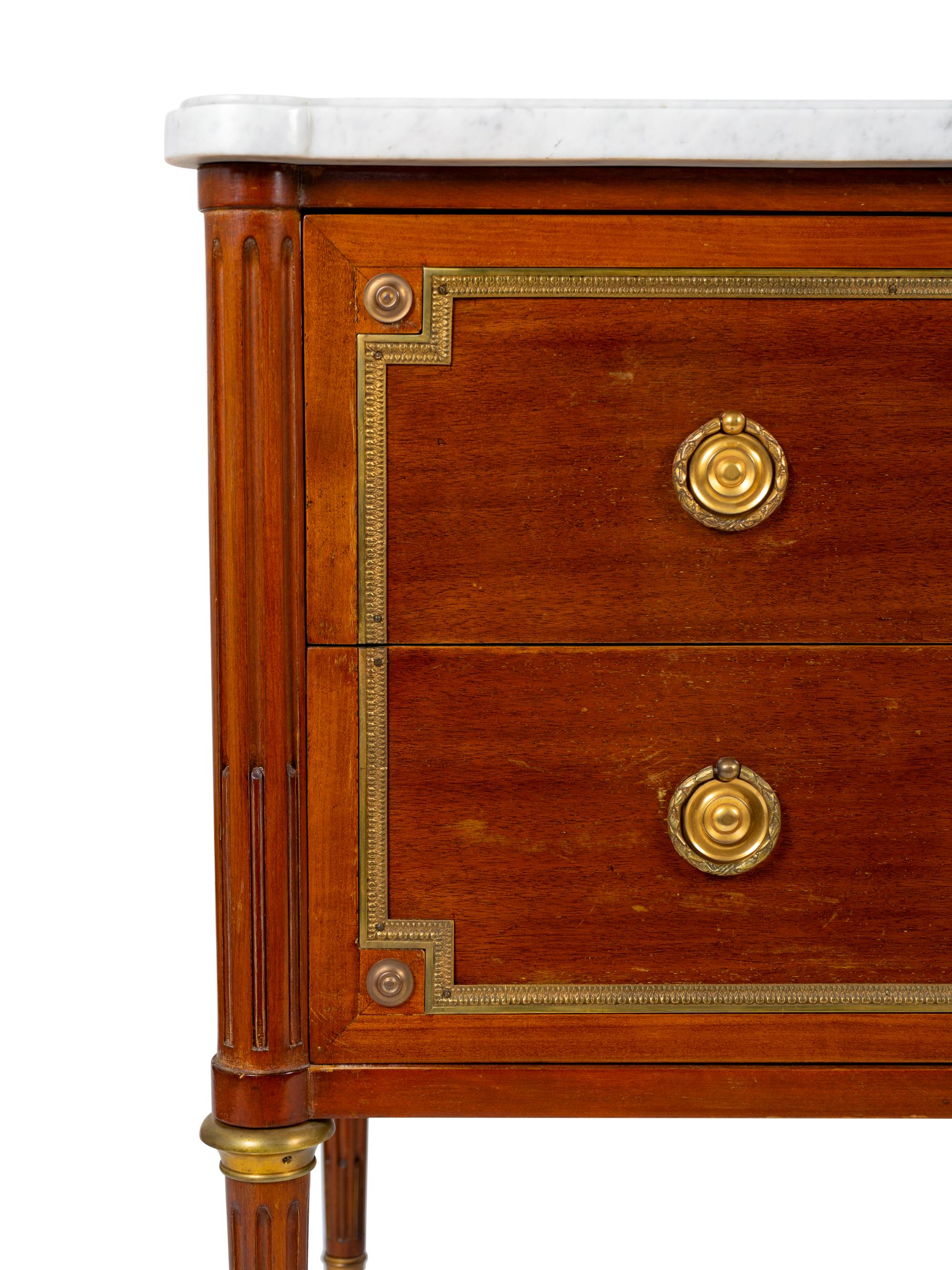 A Louis XVI Style Mahogany Two-Drawer Commode by Maison Jansen — EARLY 20TH CENTURY