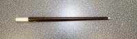 An American Silver-Mounted Walnut Jogging Stick, Reed & Barton, Taunton, MA,, having a silver ferrule with a tapering shaft, the sterli