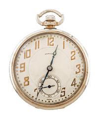 [POLITICS]. Pocket watch presented by Woodrow Wilson to Wilbur Cherry.
