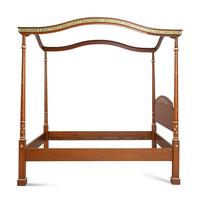 A Julia Gray Ltd. Polychrome Decorated Tester Bed