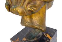 A Bronze Portrait Head of Woman — 20TH CENTURY