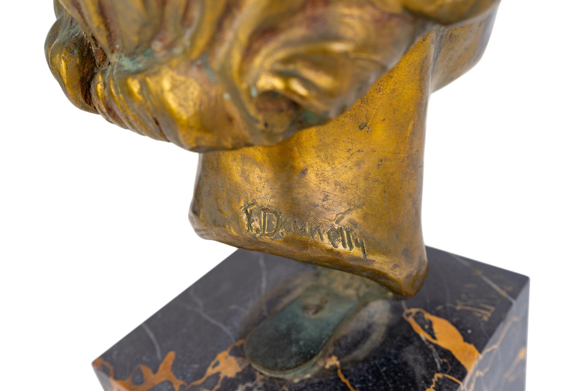 A Bronze Portrait Head of Woman — 20TH CENTURY