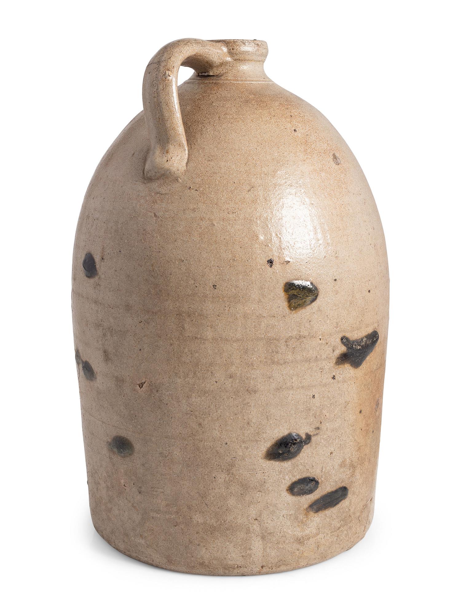 A Scarce Elisha Lemmon Kentucky Three-Gallon Stoneware Jug