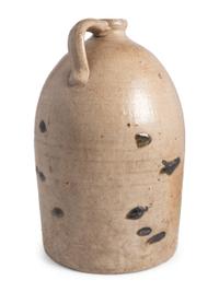 A Scarce Elisha Lemmon Kentucky Three-Gallon Stoneware Jug