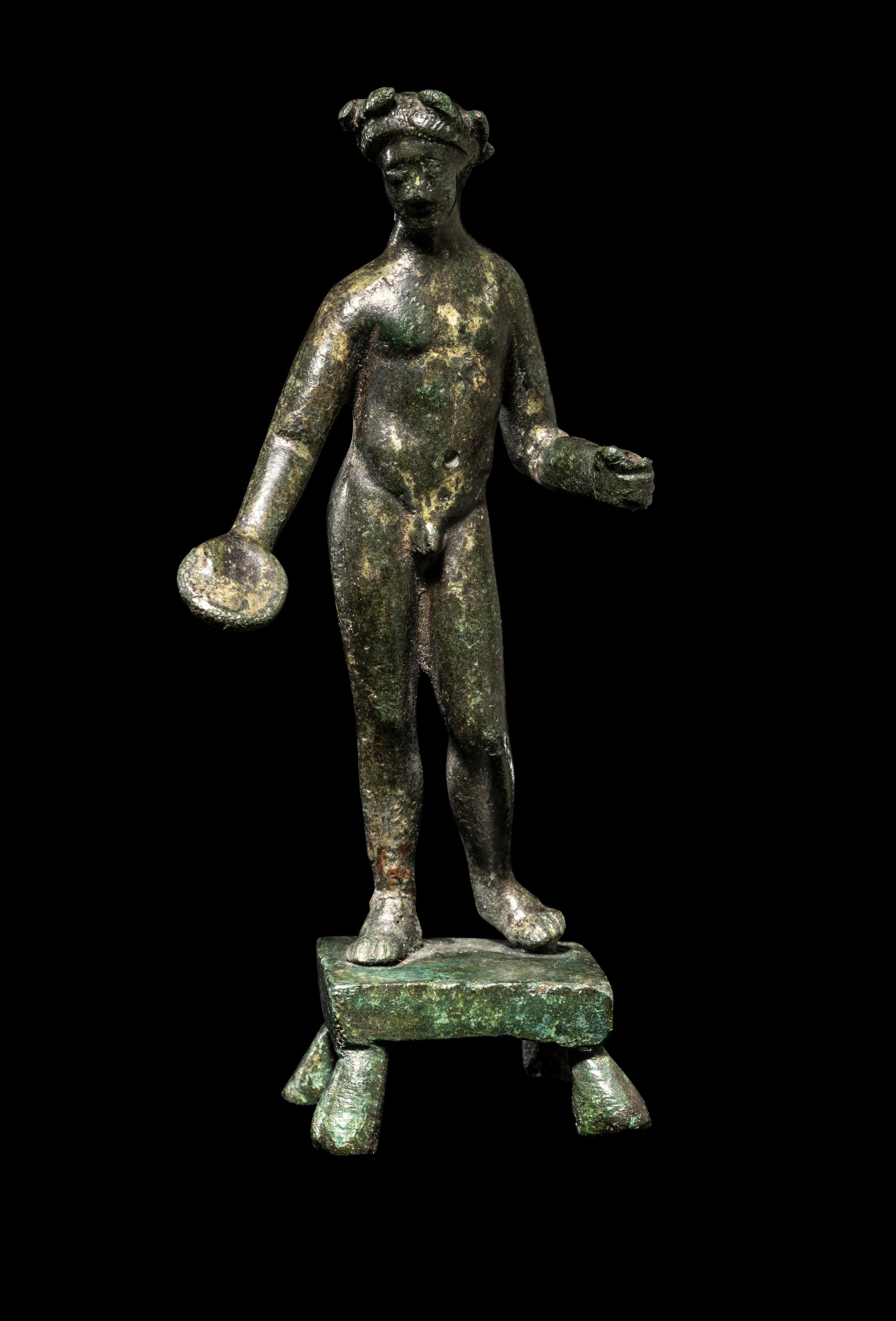 A Roman Bronze Votary Figure
