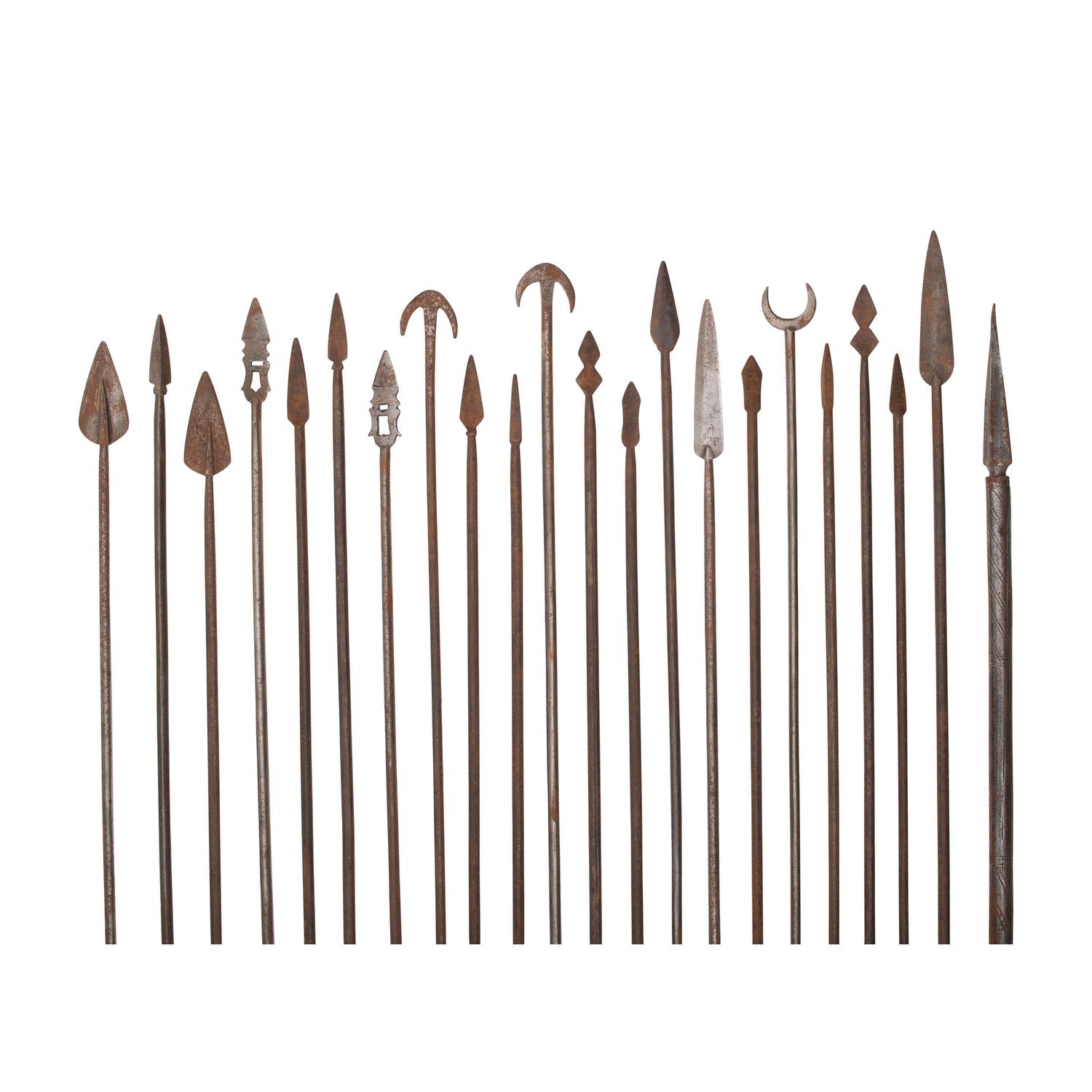Lot of 22 Indo-Persian Steel Tir Arrows