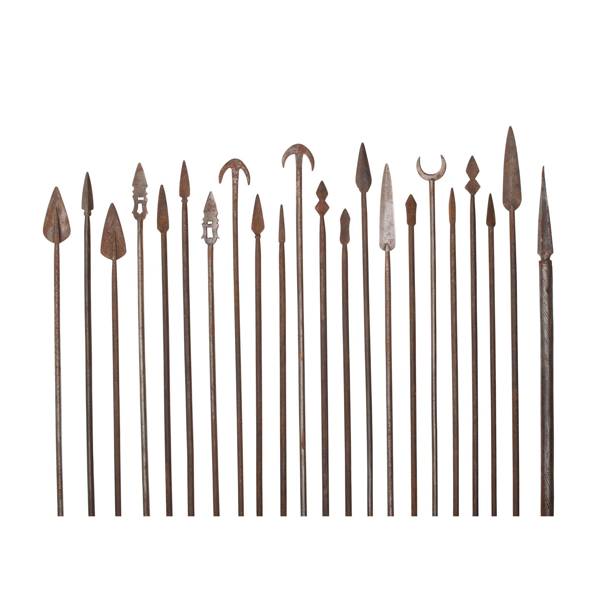Lot of 22 Indo-Persian Steel Tir Arrows