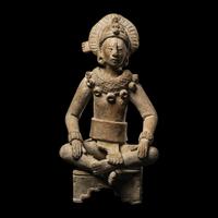 A Maya or Veracruz Terracotta Figure