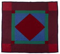 Amish "Diamond in the Square" quilt pennsylvania, early 20th century