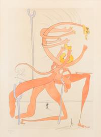 Salvador Dali, (Spanish, 1904-1989), Visions de Quevedo, 1975 (portfolio of 6)
