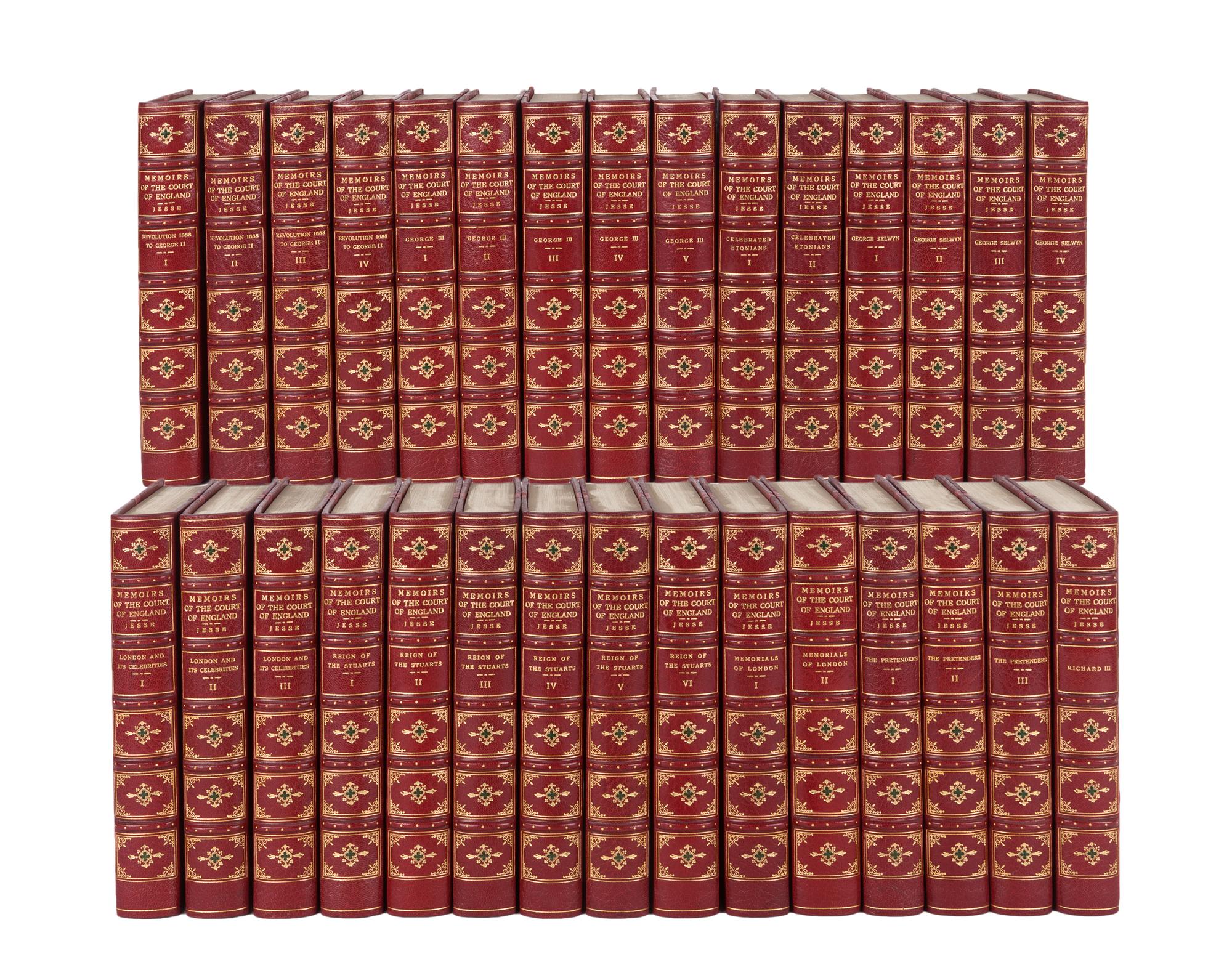 [MONASTERY HILL BINDING]. HENEAGE, Jesse John. Memoirs of the Court of England. Boston: Chester F. Rice Co., n.d.