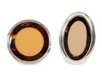 Six English Silver and Faux Tortoise Shell Picture Frames