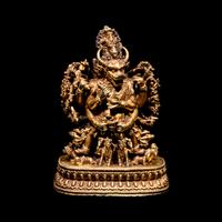 A Sino-Tibetan Gilt Silver Figure of Yamantaka 銀鎏金大威德金剛