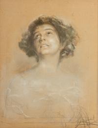 Portrait of German stage actress, Agnes Sorma