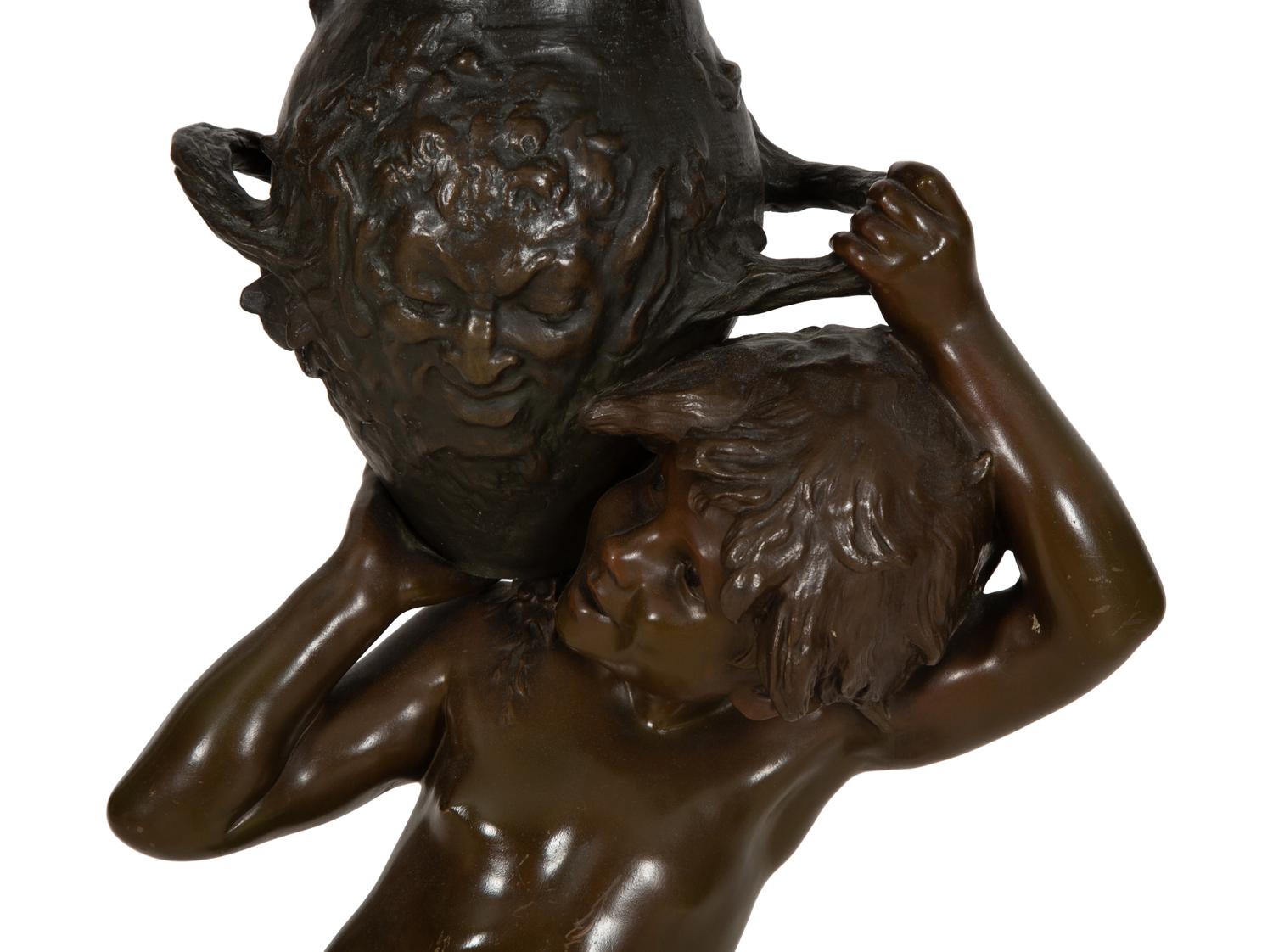 Boy with Amphora now mounted as a lamp