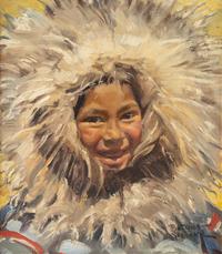 Eskimo Girl from Tuktoyaktuk N.W.T , 1954
