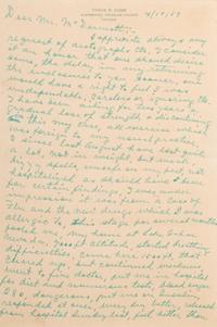 A Ty Cobb Hand Written and Signed Two-Page Letter Dated April 10, 1959 With Apology and Extraordinary Personal Content (BAS Beckett Authentication Services Certified),