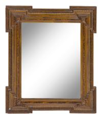 An English Greek Key-Decorated Molded Mirror