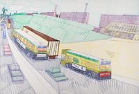 The Dan Ryan Expressway past 51st St, Toward 47th St