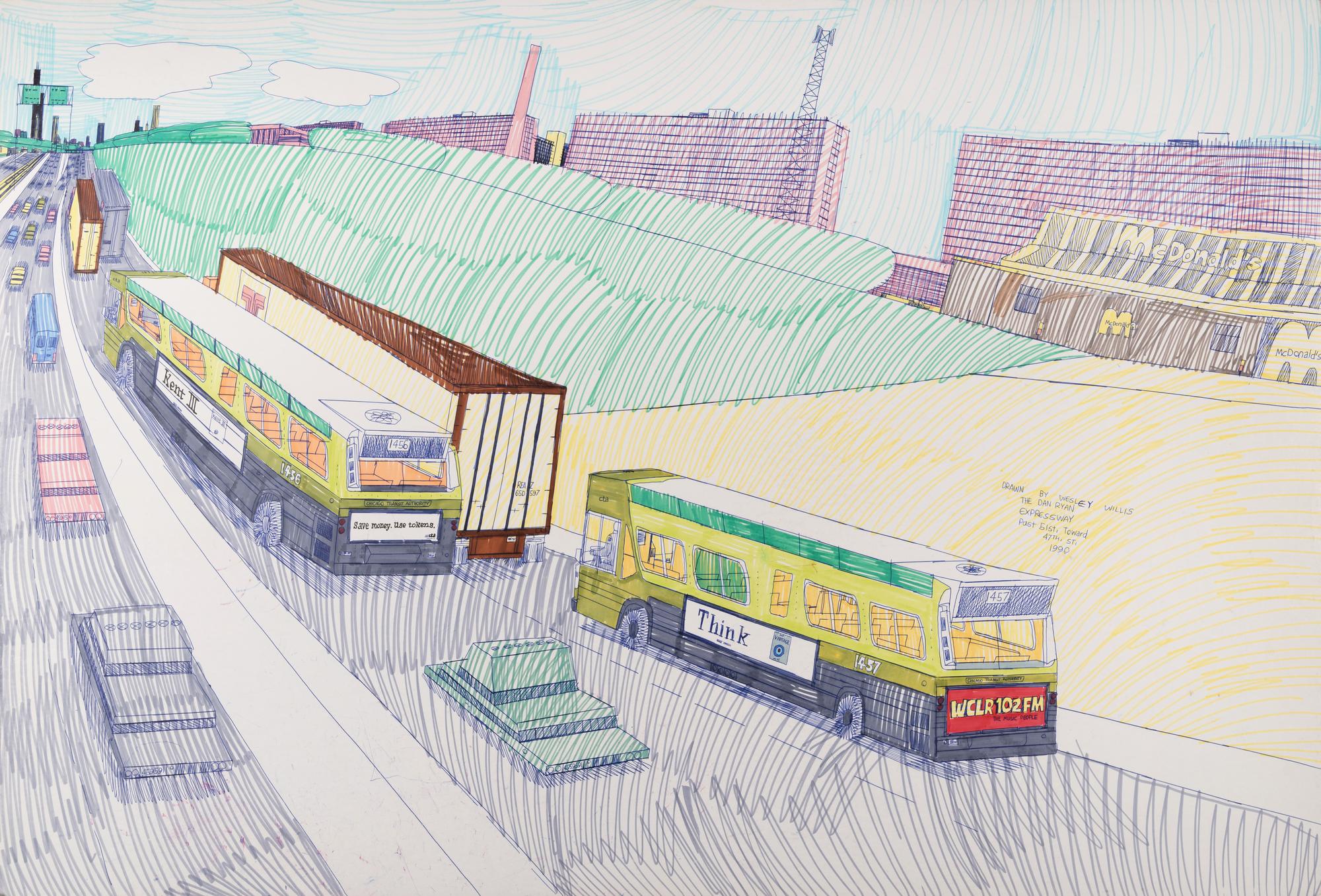 The Dan Ryan Expressway past 51st St, Toward 47th St