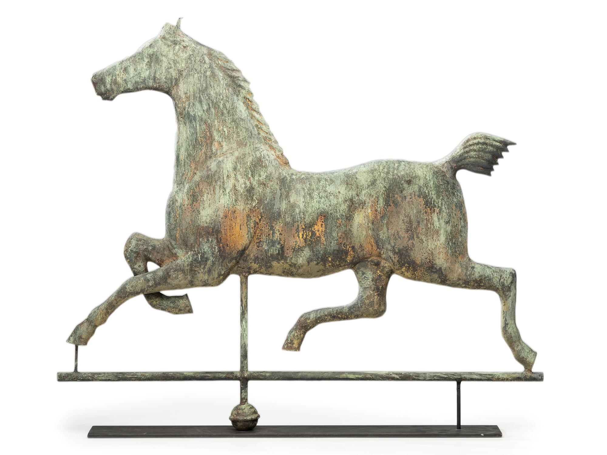 A Copper Hackney Horse Weathervane