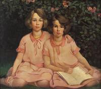 Portrait of Eleanor Glen and Mary Caven Pew; Later Mrs. I. Wistar Morris and Mrs. Richard P. Benson
