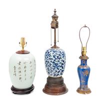 Three Chinese Porcelain Vases