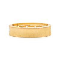 YELLOW GOLD AND SEED PEARL BANGLE BRACELET