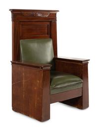 An Egyptian Revival Throne Chair