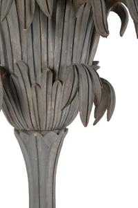 A Gray-Painted Single-Light Torchère in the Style of Serge Roche