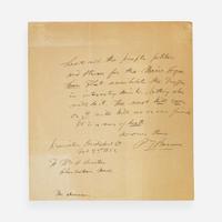 [Americana] Barnum, P.T. Group of 2 Autograph Letters, signed